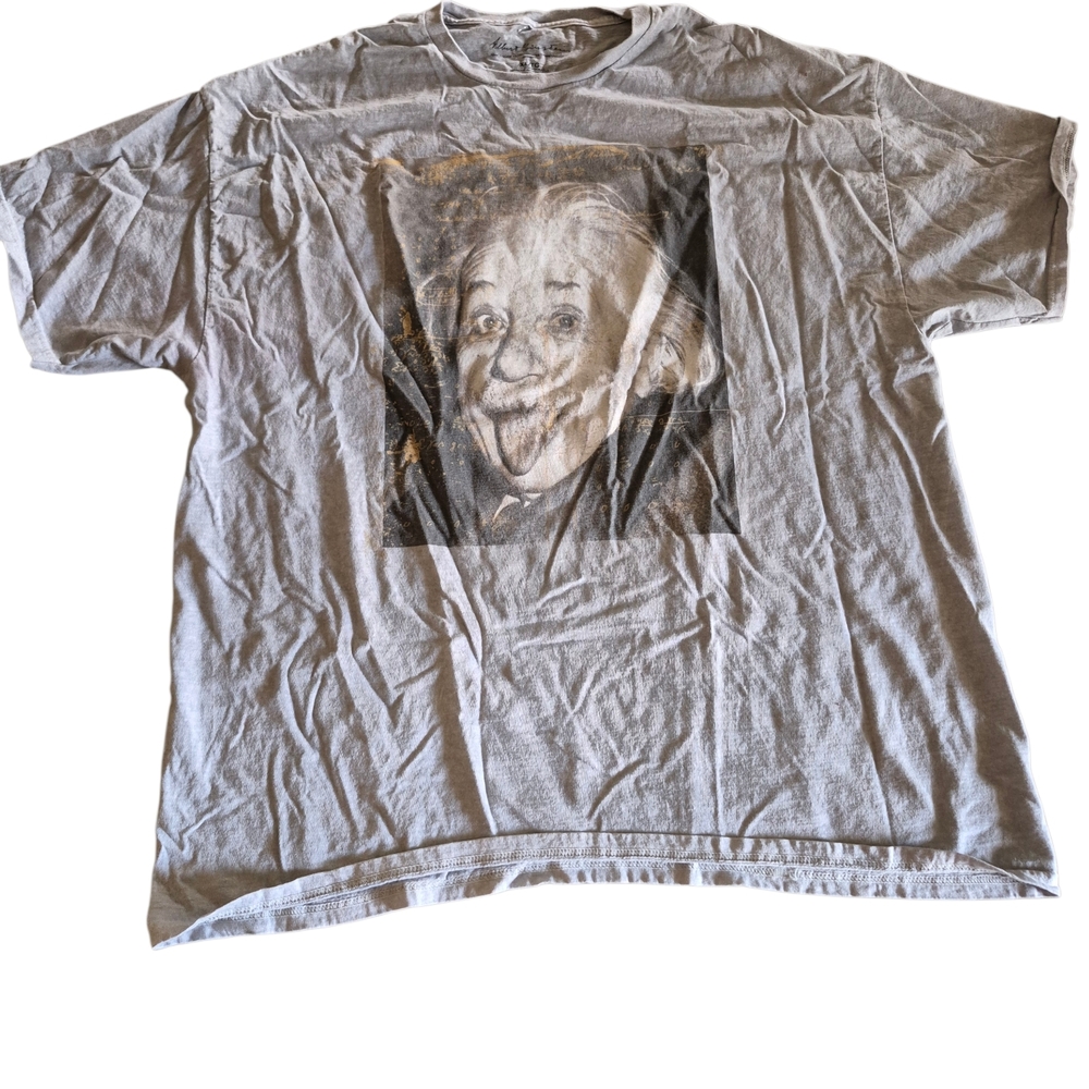 Eddie‎ Bauer Light Gray Graphic Button Down Shirt